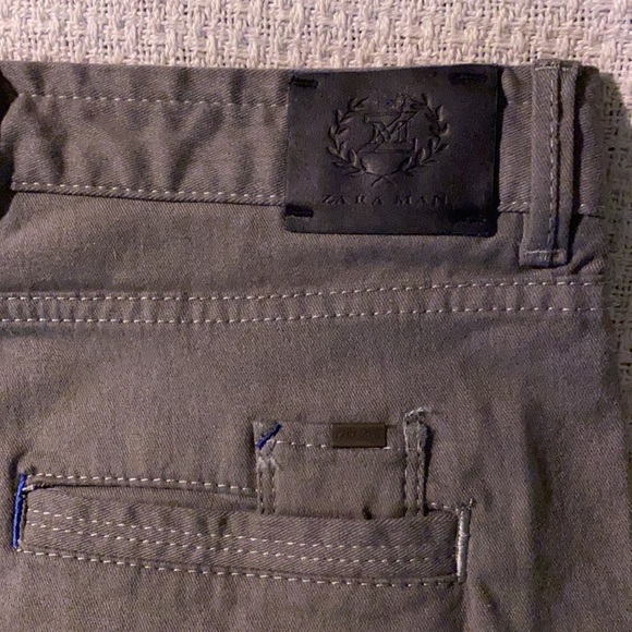 Men's Zara Man Light Grey Pants W32 x L34 - Picture 4 of 5